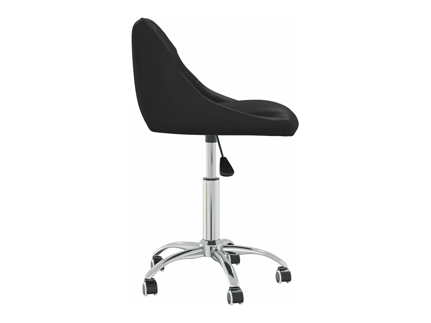 Sillas de comedor giratorias 2 unidades cuero sintético negro