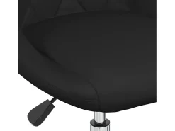 Sillas de comedor giratorias 2 unidades cuero sintético negro