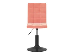 Sillas de comedor giratorias 4 unidades de terciopelo rosa