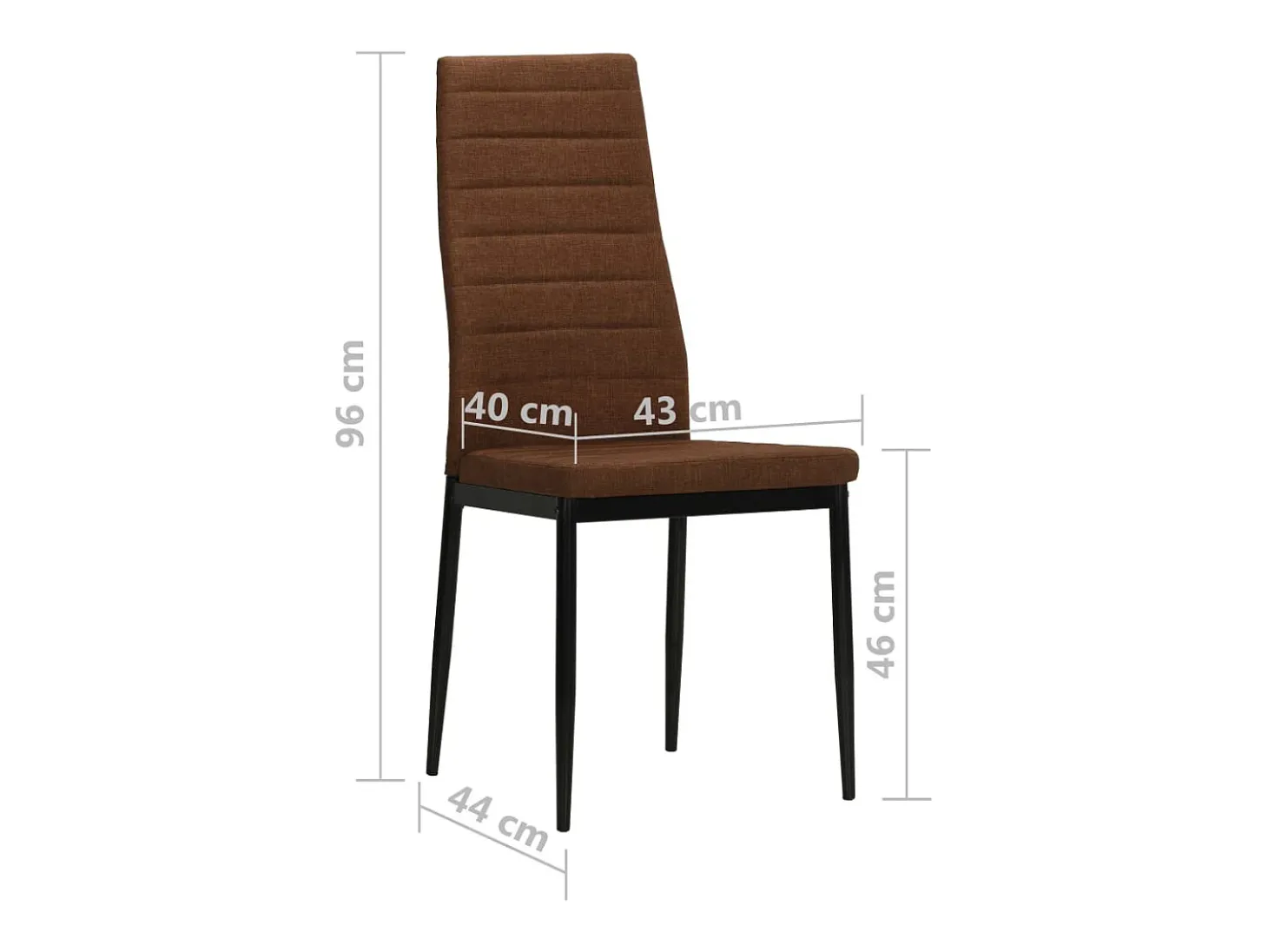Sillas de comedor giratorias 2 unidades tela marrón