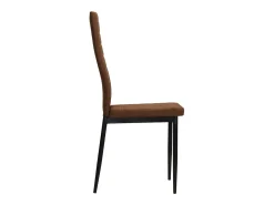 Sillas de comedor giratorias 2 unidades tela marrón