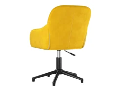 Sillas de comedor giratorias 2 unidades terciopelo amarillo
