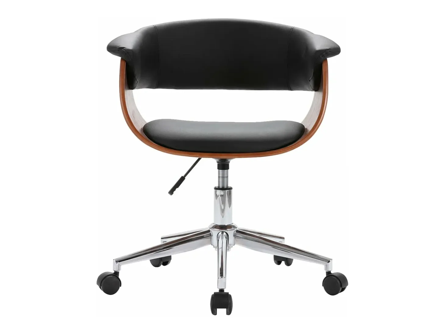 Sillas de comedor giratorias 6 unidades cuero sintético negro