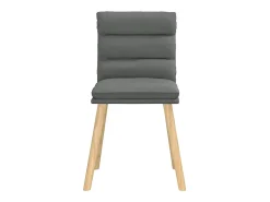 Sillas de comedor giratorias 4 unidades tela gris oscuro