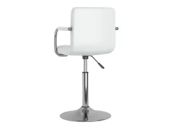 Sillas de comedor giratorias 4 unidades cuero sintético blanco