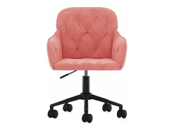 Sillas de comedor giratorias 2 unidades terciopelo rosa