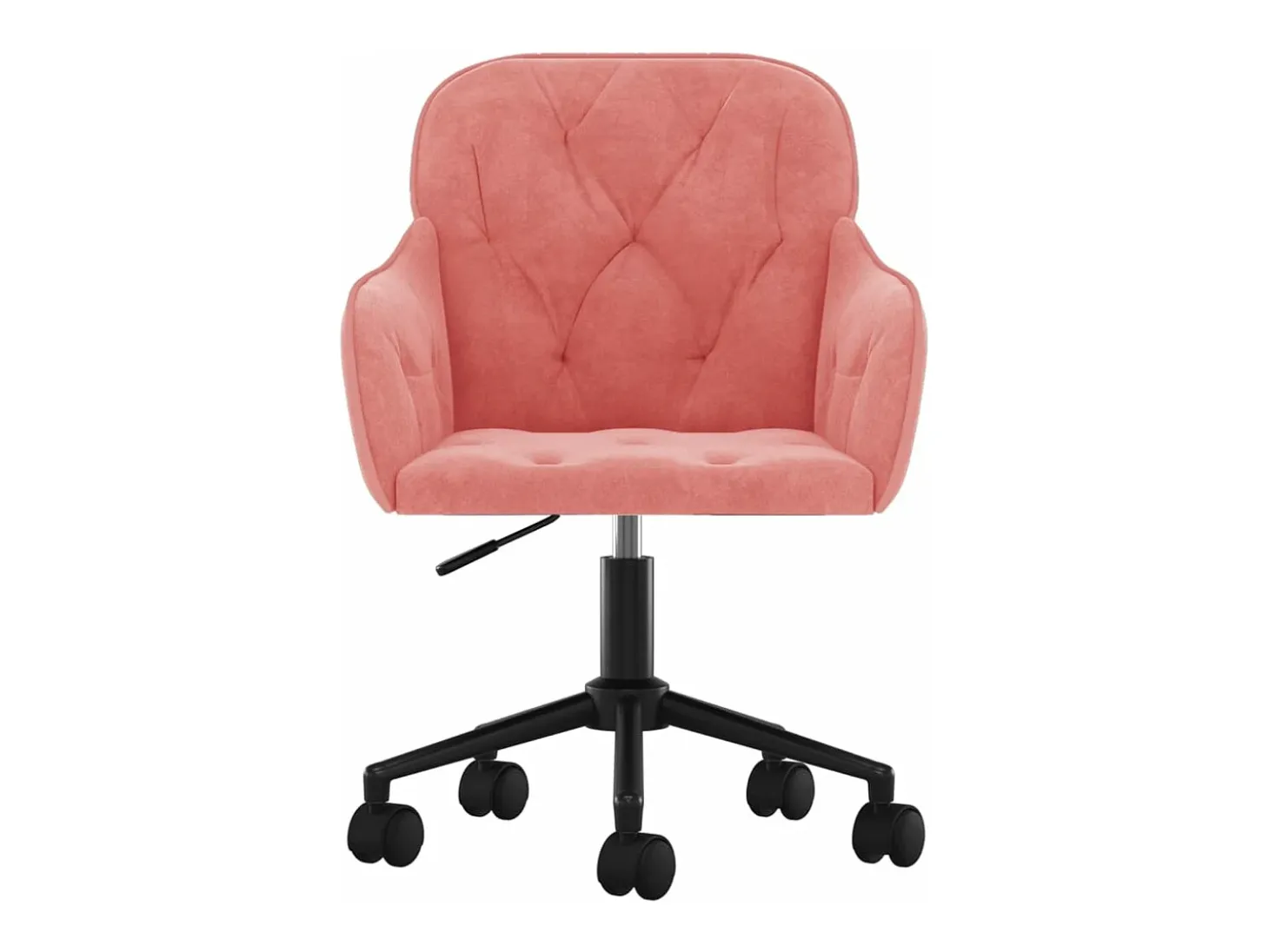 Sillas de comedor giratorias 2 unidades terciopelo rosa
