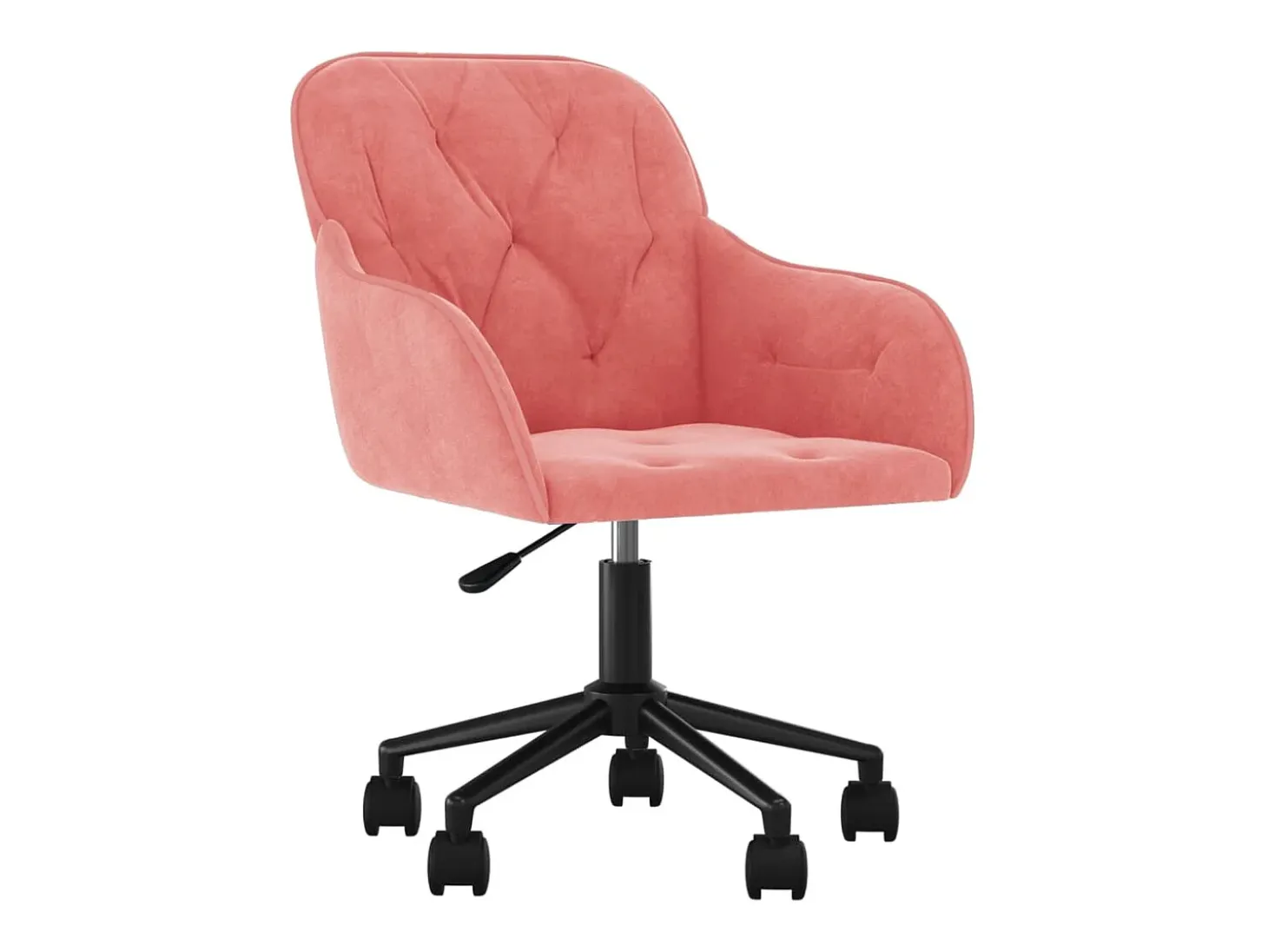 Sillas de comedor giratorias 2 unidades terciopelo rosa