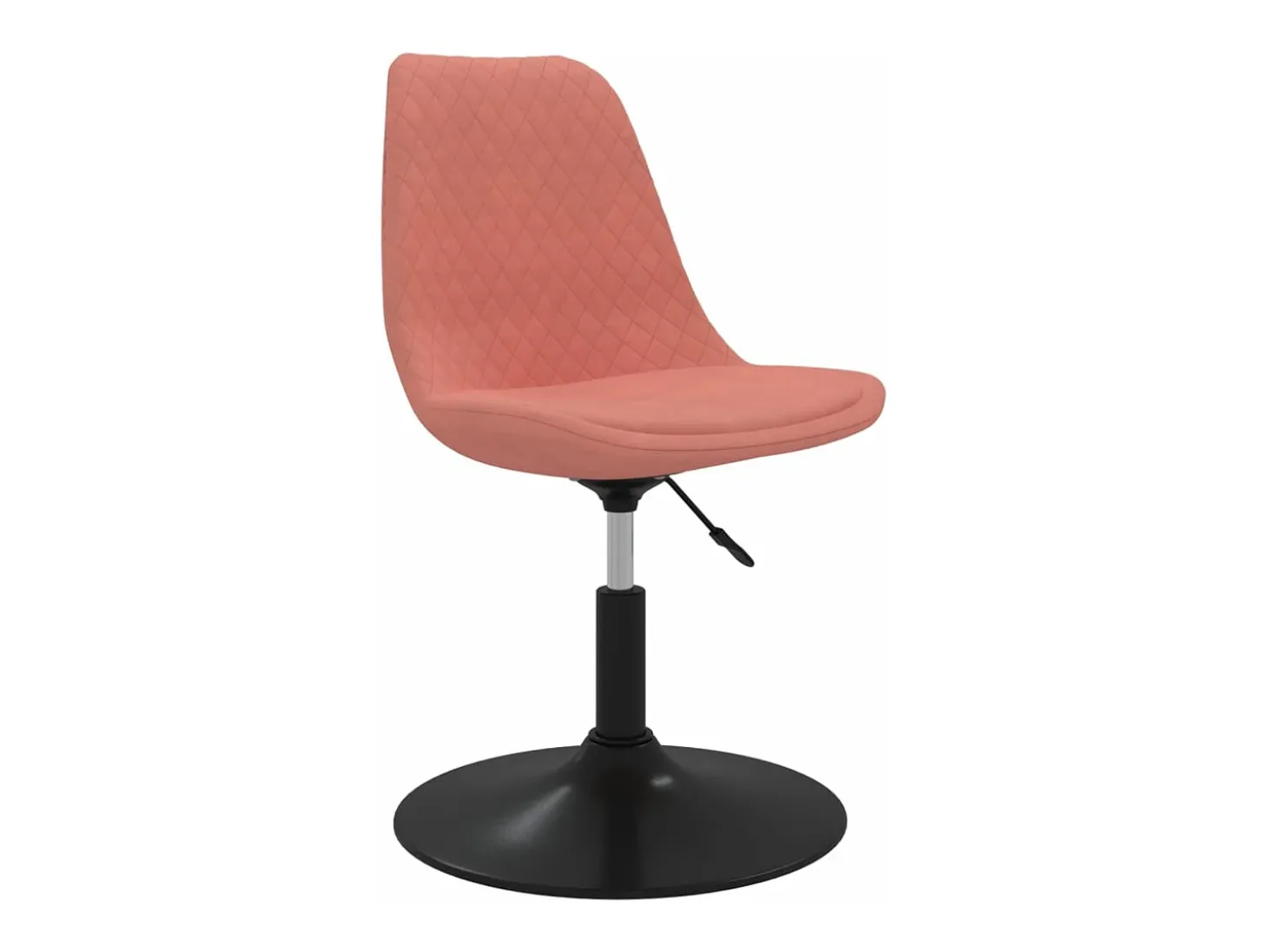 Sillas de comedor giratorias 4 unidades de terciopelo rosa