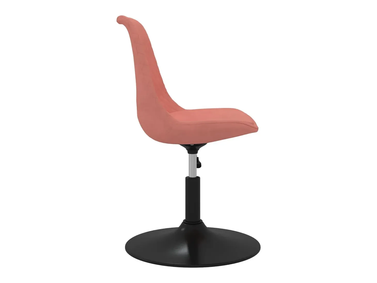 Sillas de comedor giratorias 4 unidades de terciopelo rosa