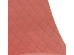 Sillas de comedor giratorias 4 unidades de terciopelo rosa
