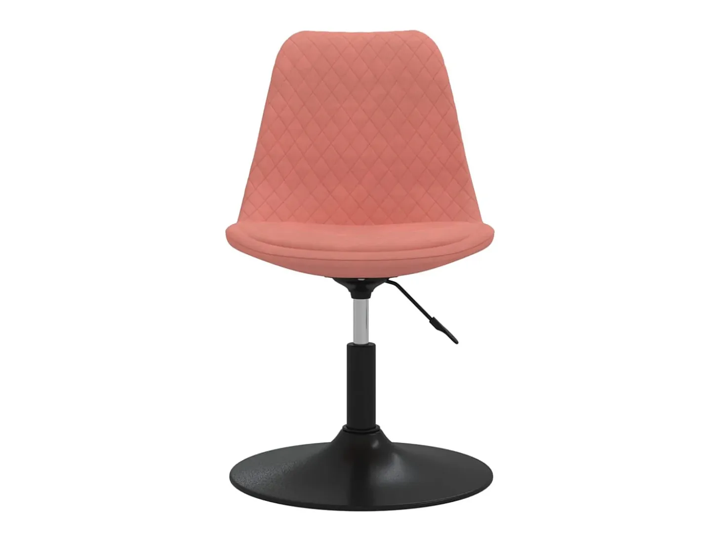 Sillas de comedor giratorias 4 unidades de terciopelo rosa
