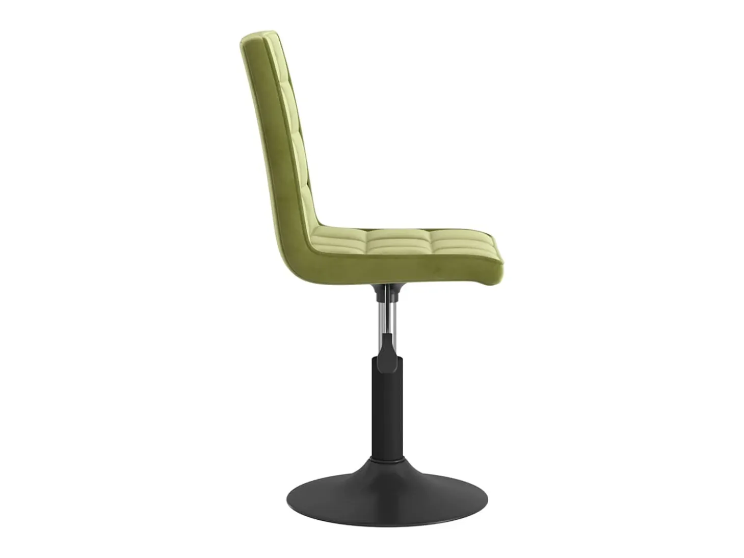 Sillas de comedor giratorias 4 uds de terciopelo verde claro