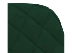 Sillas de comedor giratorias 2 unidades terciopelo verde oscuro