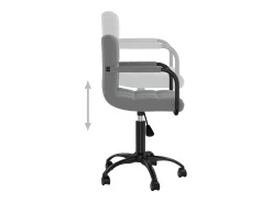 Sillas de comedor giratorias 4 unidades terciopelo gris oscuro