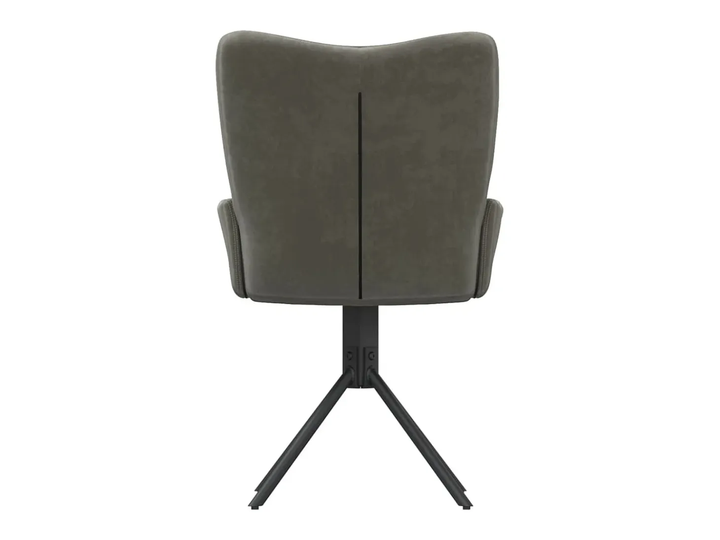 Sillas de comedor giratorias 2 unidades terciopelo gris oscuro
