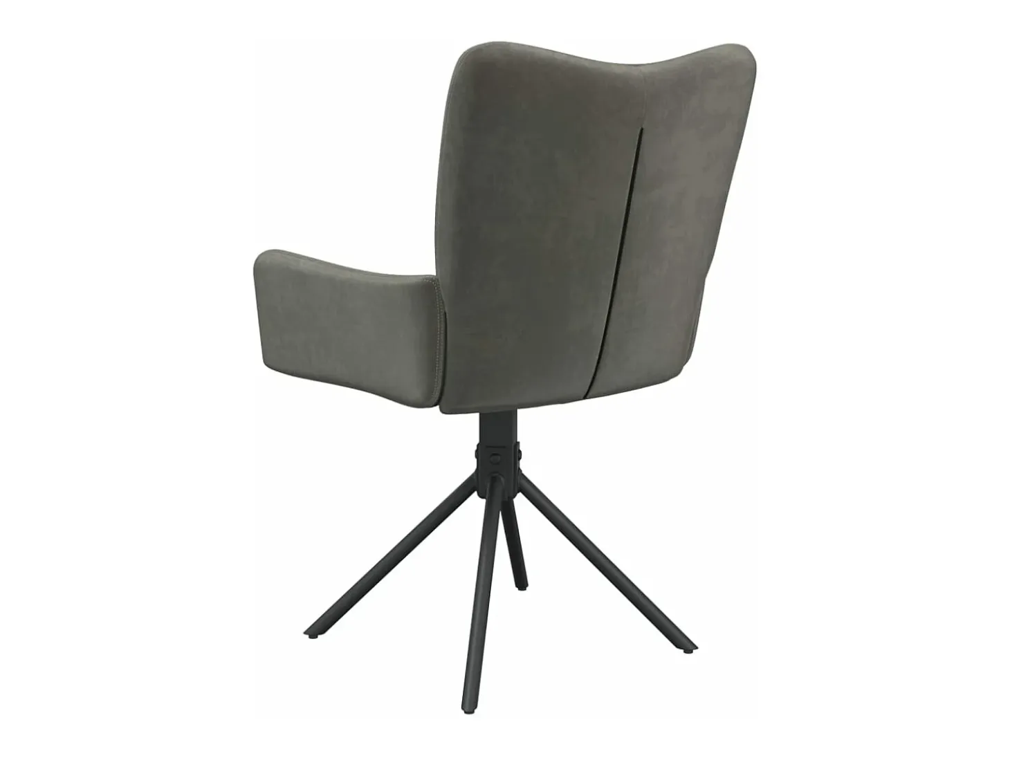 Sillas de comedor giratorias 2 unidades terciopelo gris oscuro