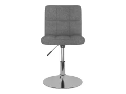 Sillas de comedor giratorias 6 unidades tela gris claro