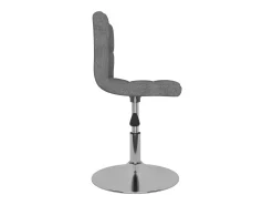 Sillas de comedor giratorias 6 unidades tela gris claro