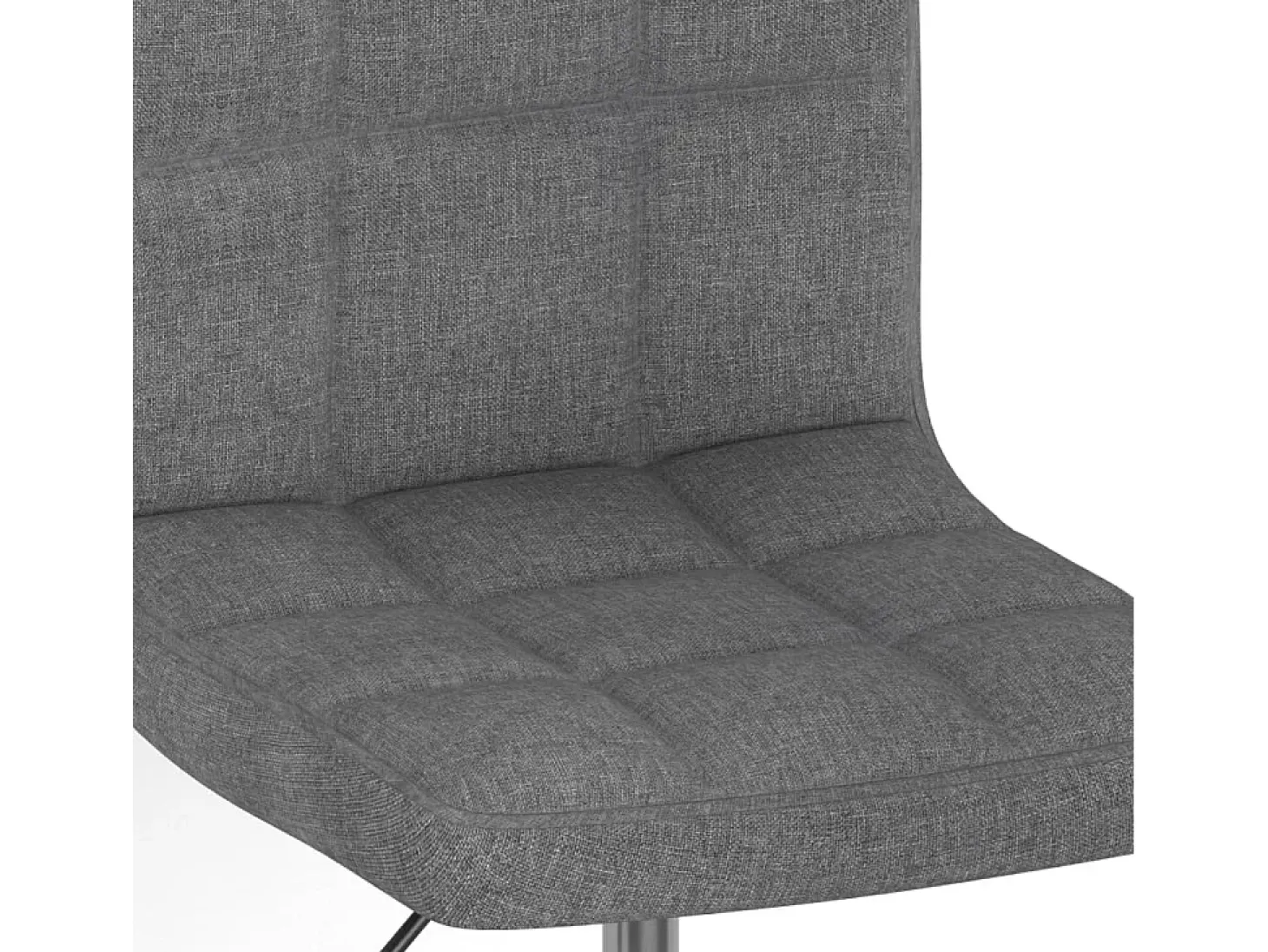 Sillas de comedor giratorias 6 unidades tela gris claro
