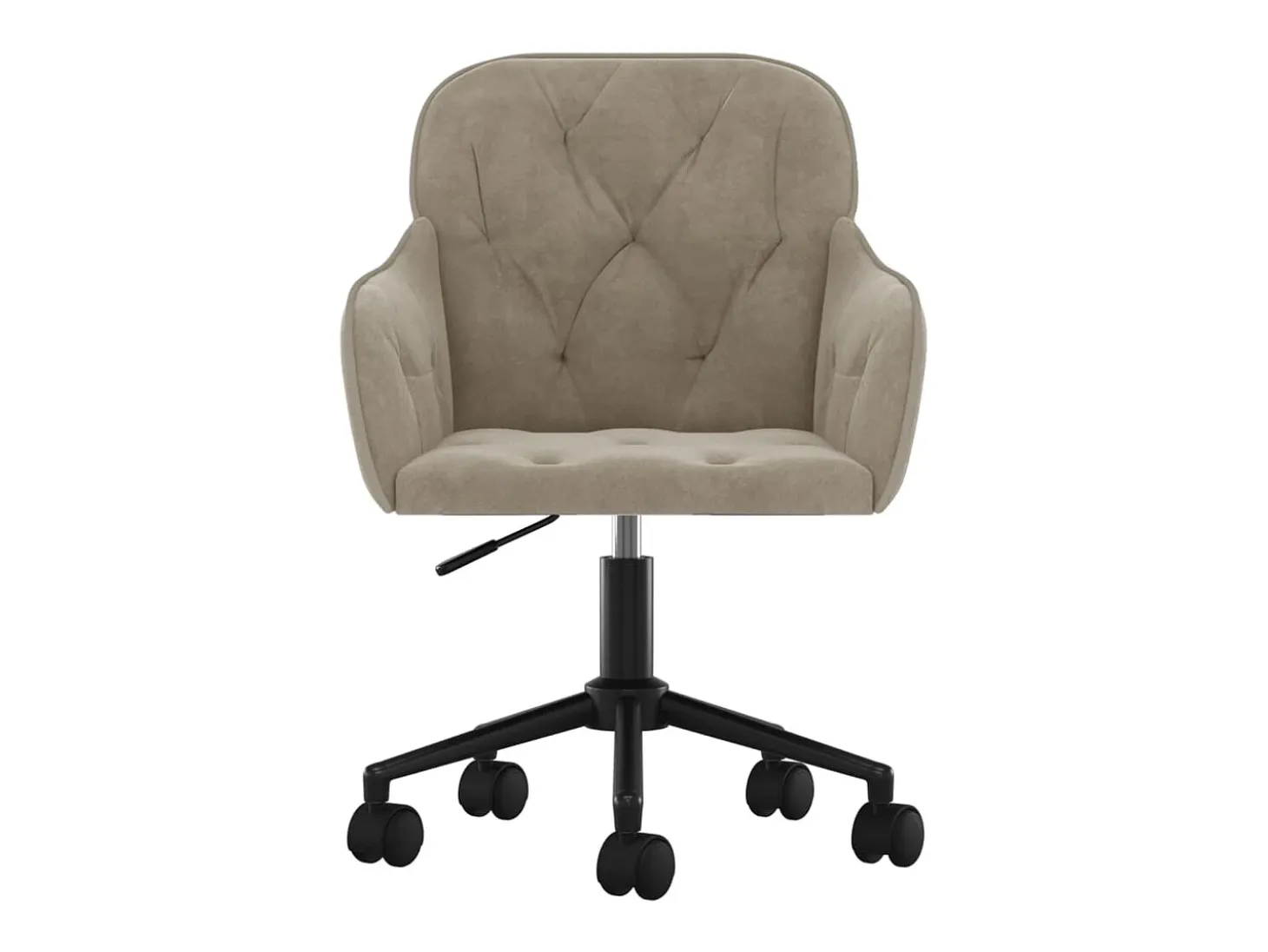 Sillas de comedor giratorias 2 unidades de terciopelo gris claro