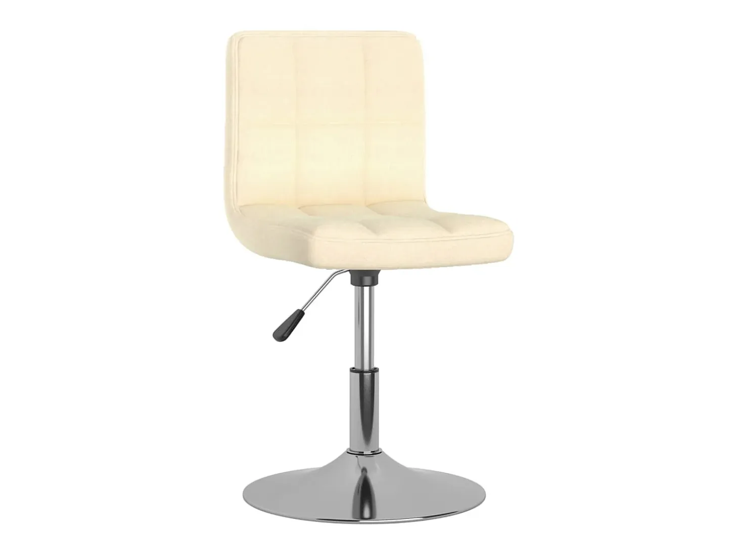 Sillas de comedor giratorias 6 unidades tela crema