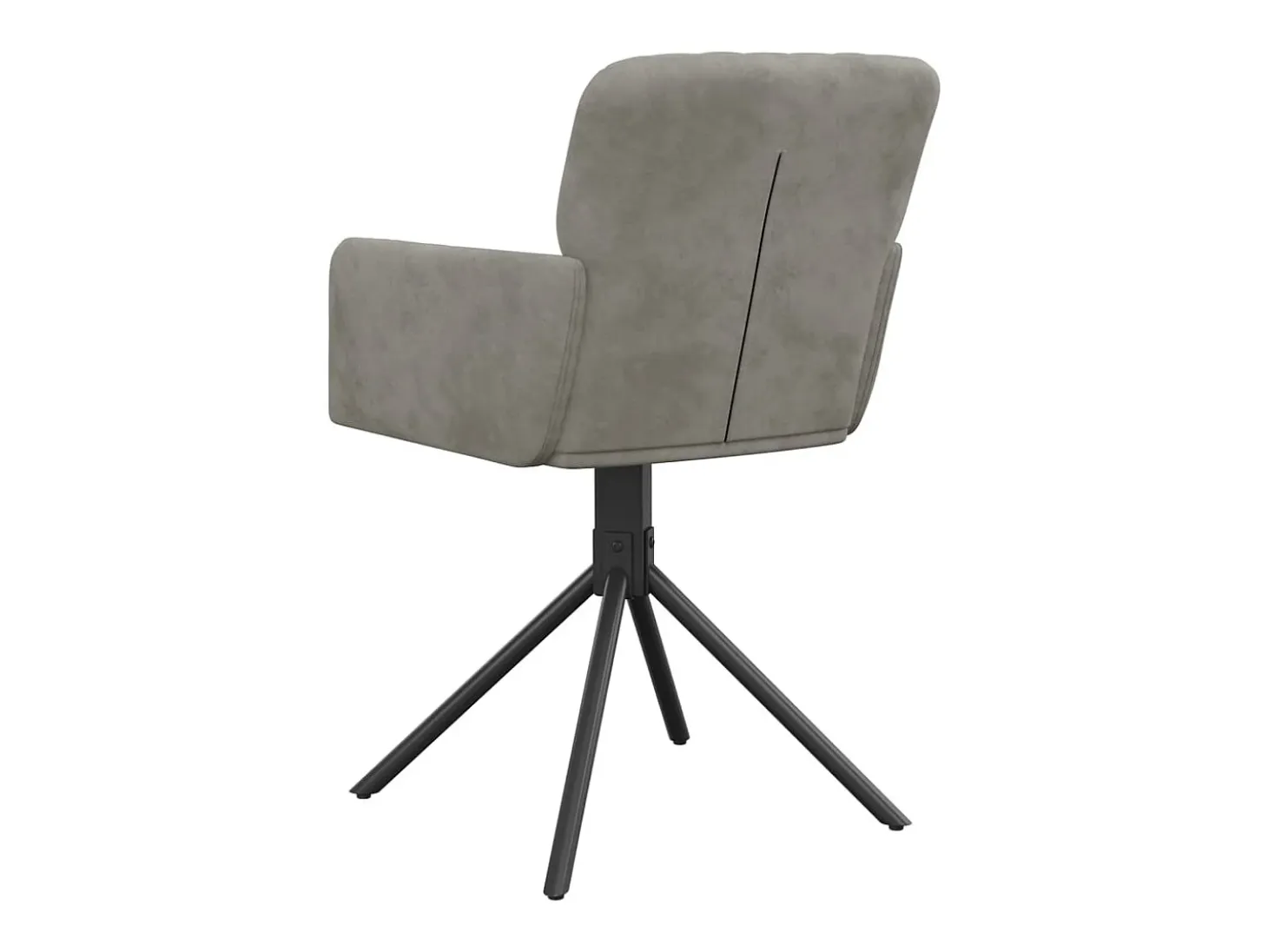 Sillas de comedor giratorias 2 unidades de terciopelo gris claro