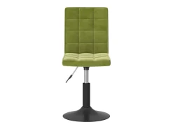 Sillas de comedor giratorias 4 unidades de terciopelo verde claro