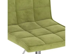 Sillas de comedor giratorias 4 unidades de terciopelo verde claro