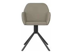 Sillas de comedor giratorias 2 unidades de terciopelo gris claro