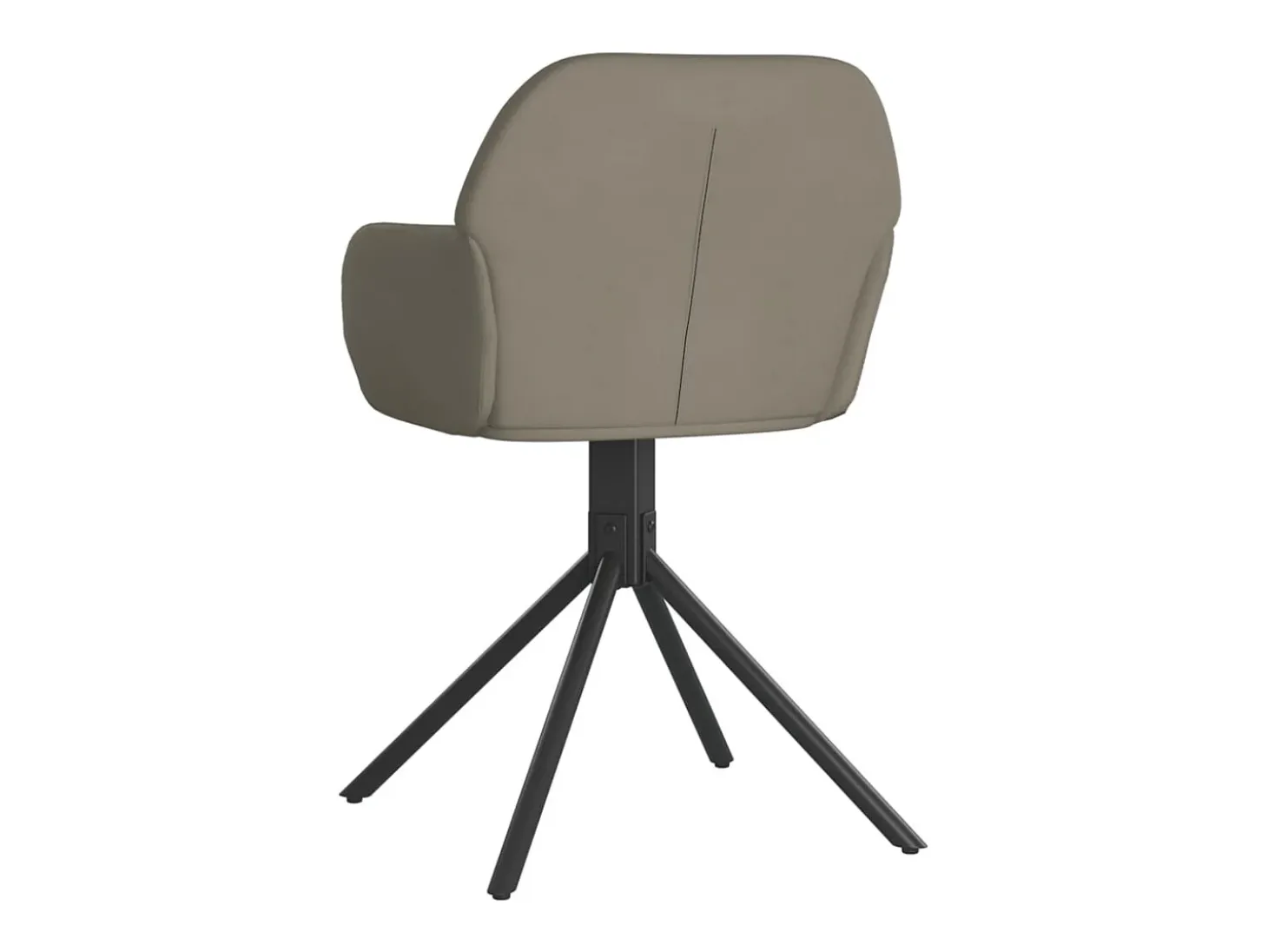 Sillas de comedor giratorias 2 unidades de terciopelo gris claro