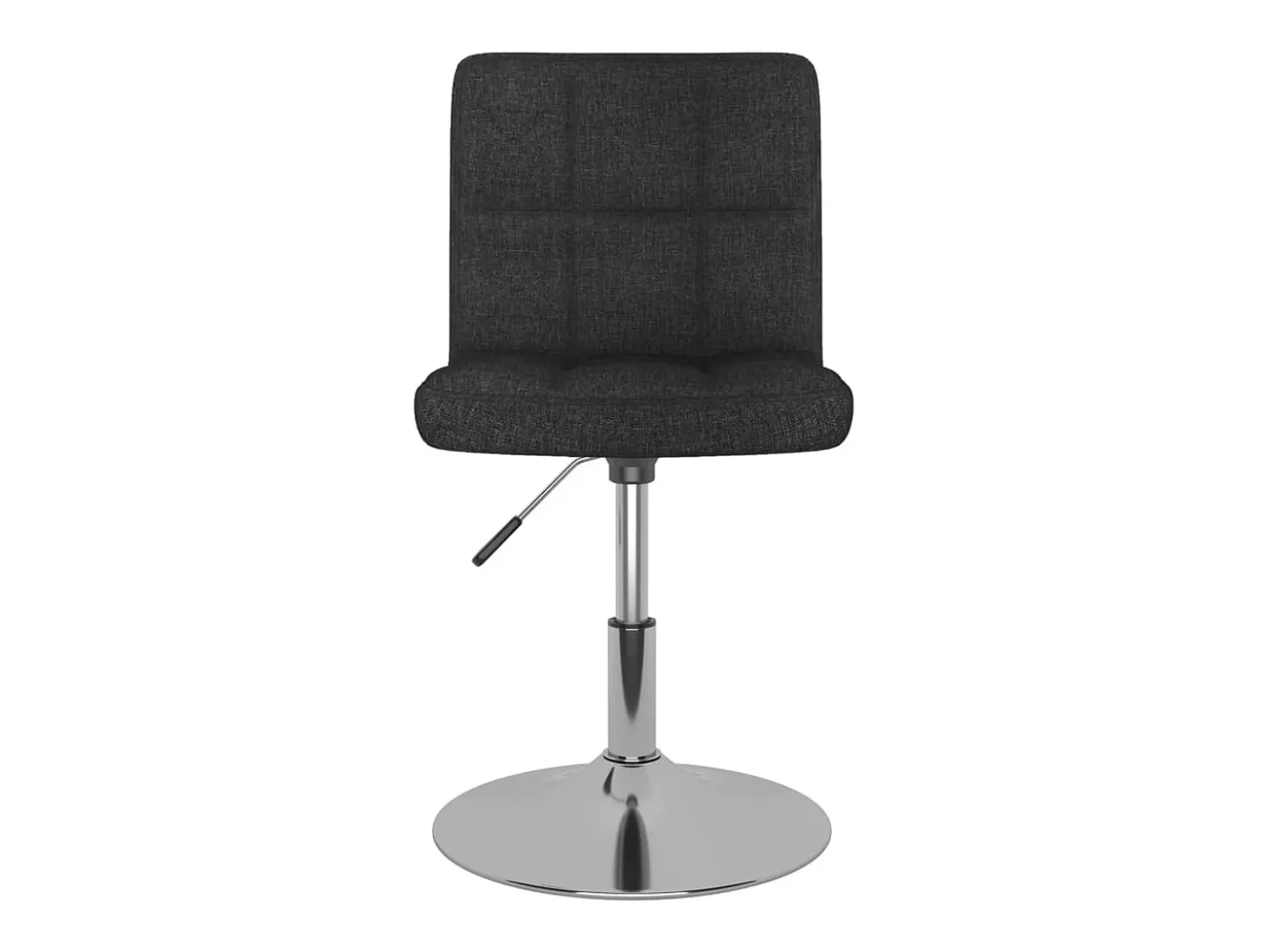 Sillas de comedor giratorias 4 unidades tela negro