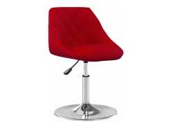 Sillas de comedor giratorias 2 unidades terciopelo rojo tinto