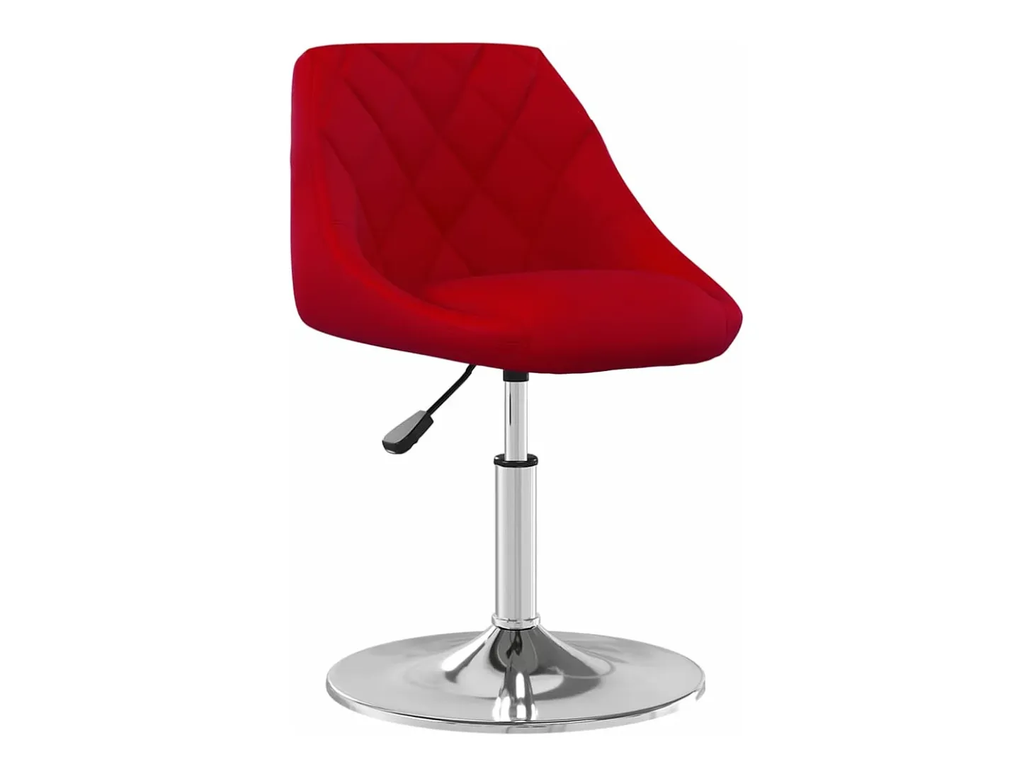Sillas de comedor giratorias 2 unidades terciopelo rojo tinto