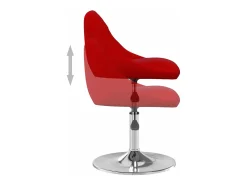 Sillas de comedor giratorias 2 unidades terciopelo rojo tinto