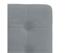 Sillas de comedor giratorias 2 unidades tela gris claro