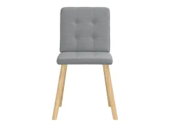 Sillas de comedor giratorias 2 unidades tela gris claro