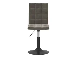 Sillas de comedor giratorias 4 unidades terciopelo gris oscuro