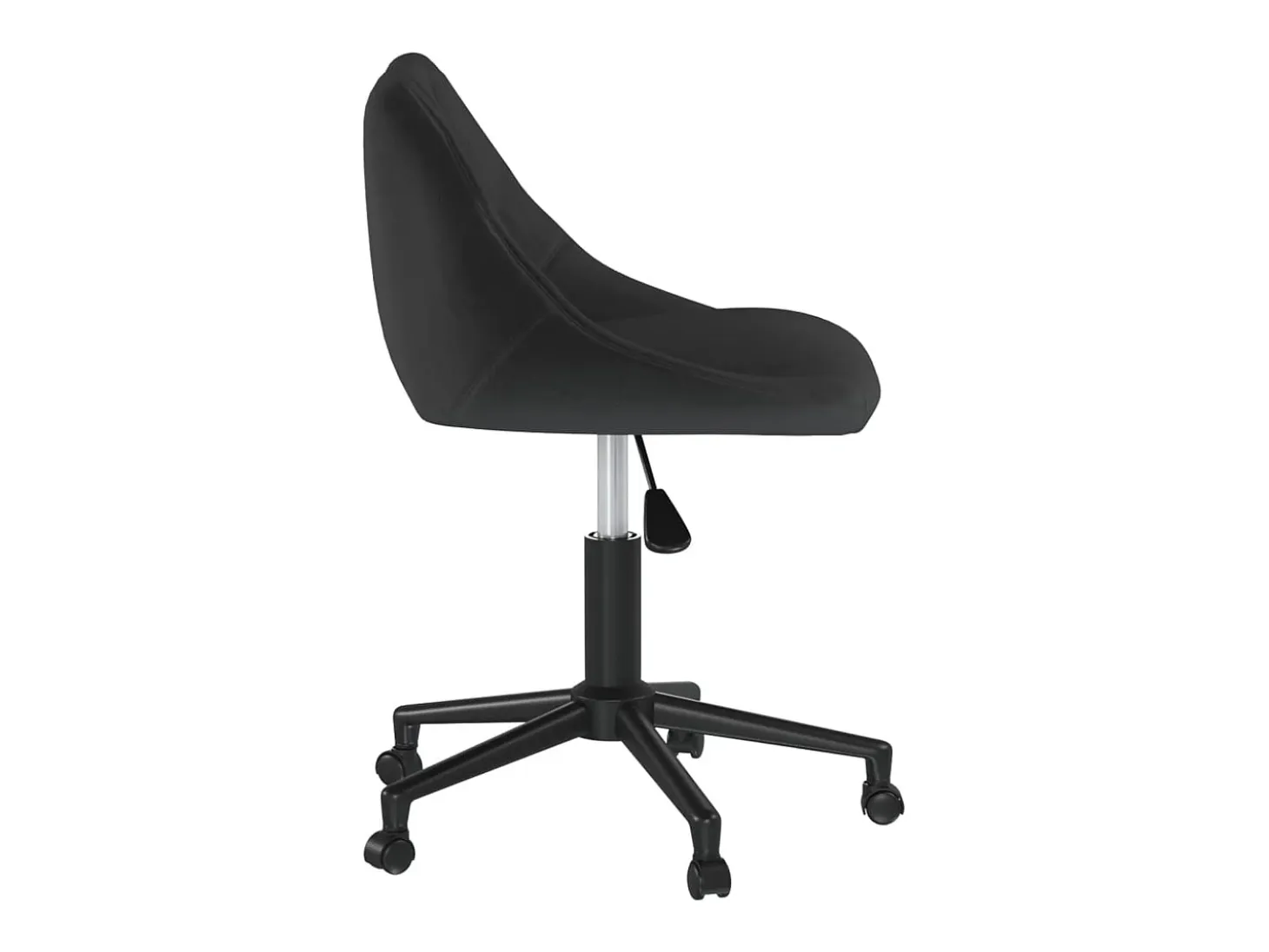 Sillas de comedor giratorias 4 unidades terciopelo negro