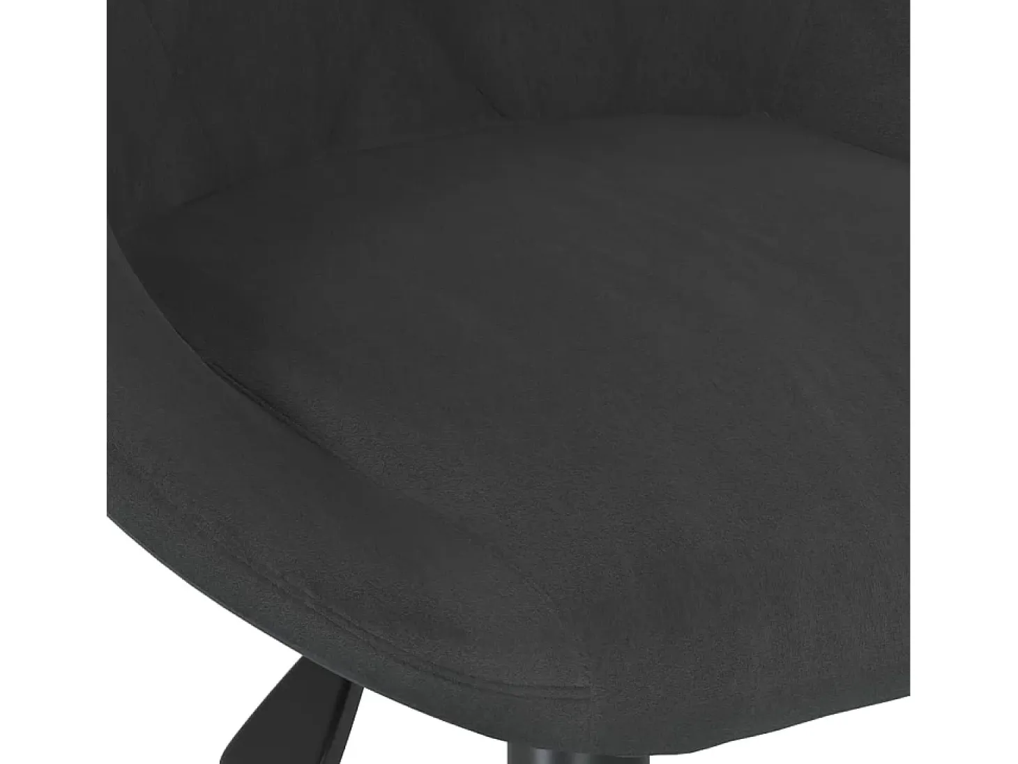 Sillas de comedor giratorias 4 unidades terciopelo negro