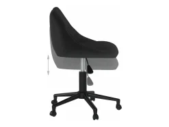 Sillas de comedor giratorias 4 unidades terciopelo negro