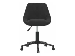 Sillas de comedor giratorias 4 unidades terciopelo negro