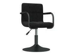 Sillas de comedor giratorias 4 unidades terciopelo negro