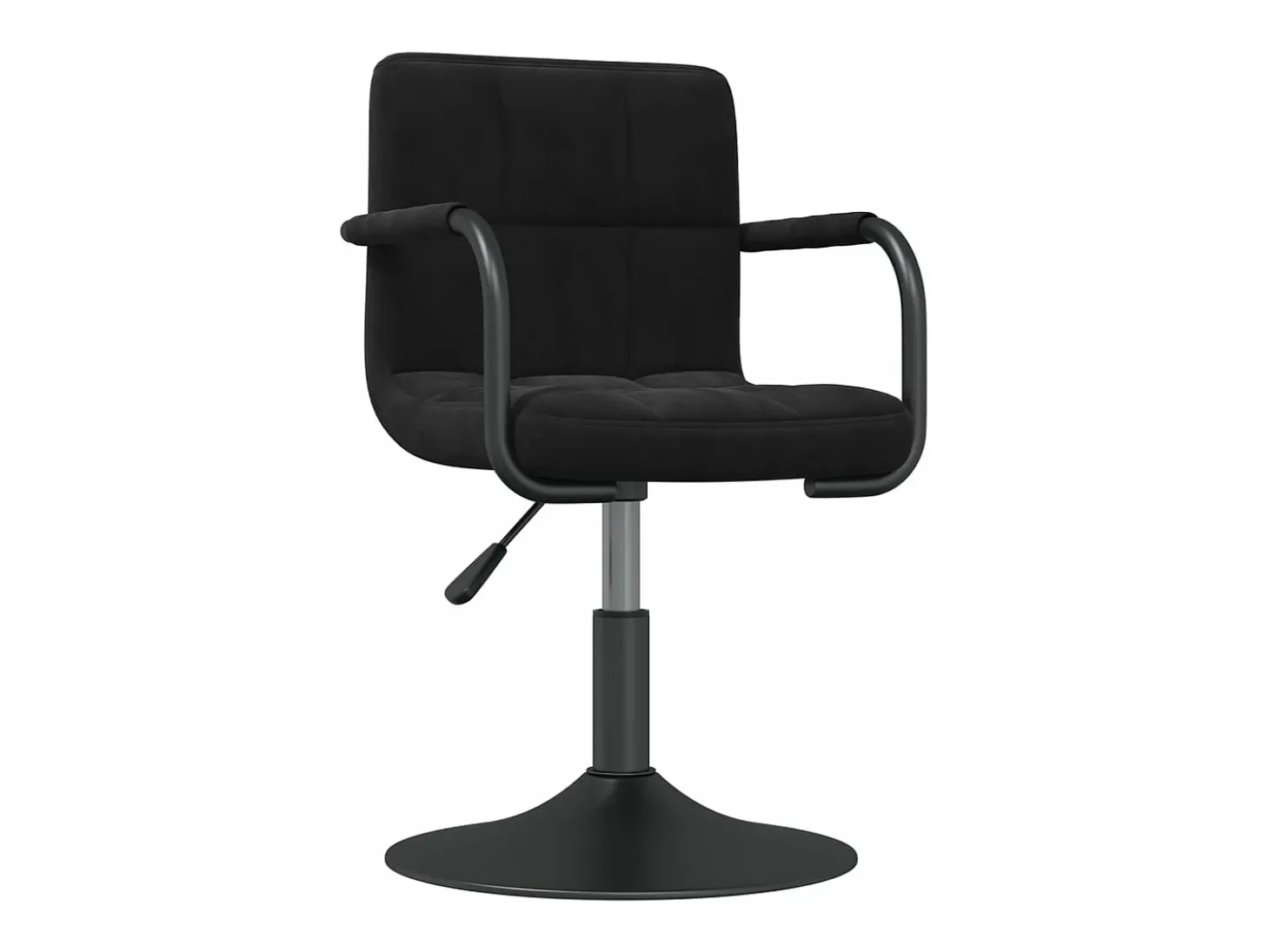 Sillas de comedor giratorias 4 unidades terciopelo negro
