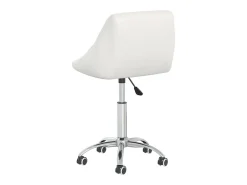 Sillas de comedor giratorias 2 unidades cuero sintético blanco