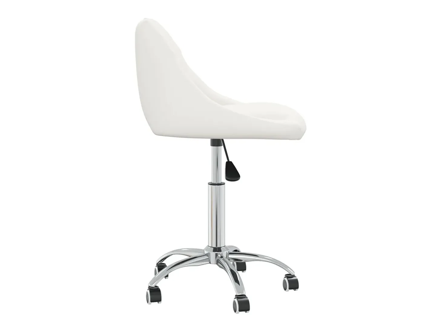 Sillas de comedor giratorias 2 unidades cuero sintético blanco