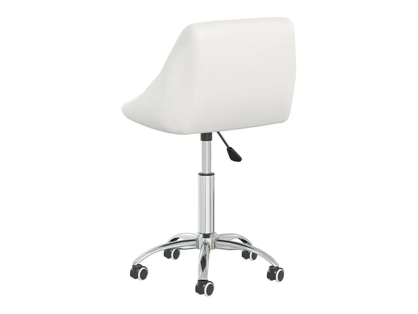 Sillas de comedor giratorias 2 unidades cuero sintético blanco