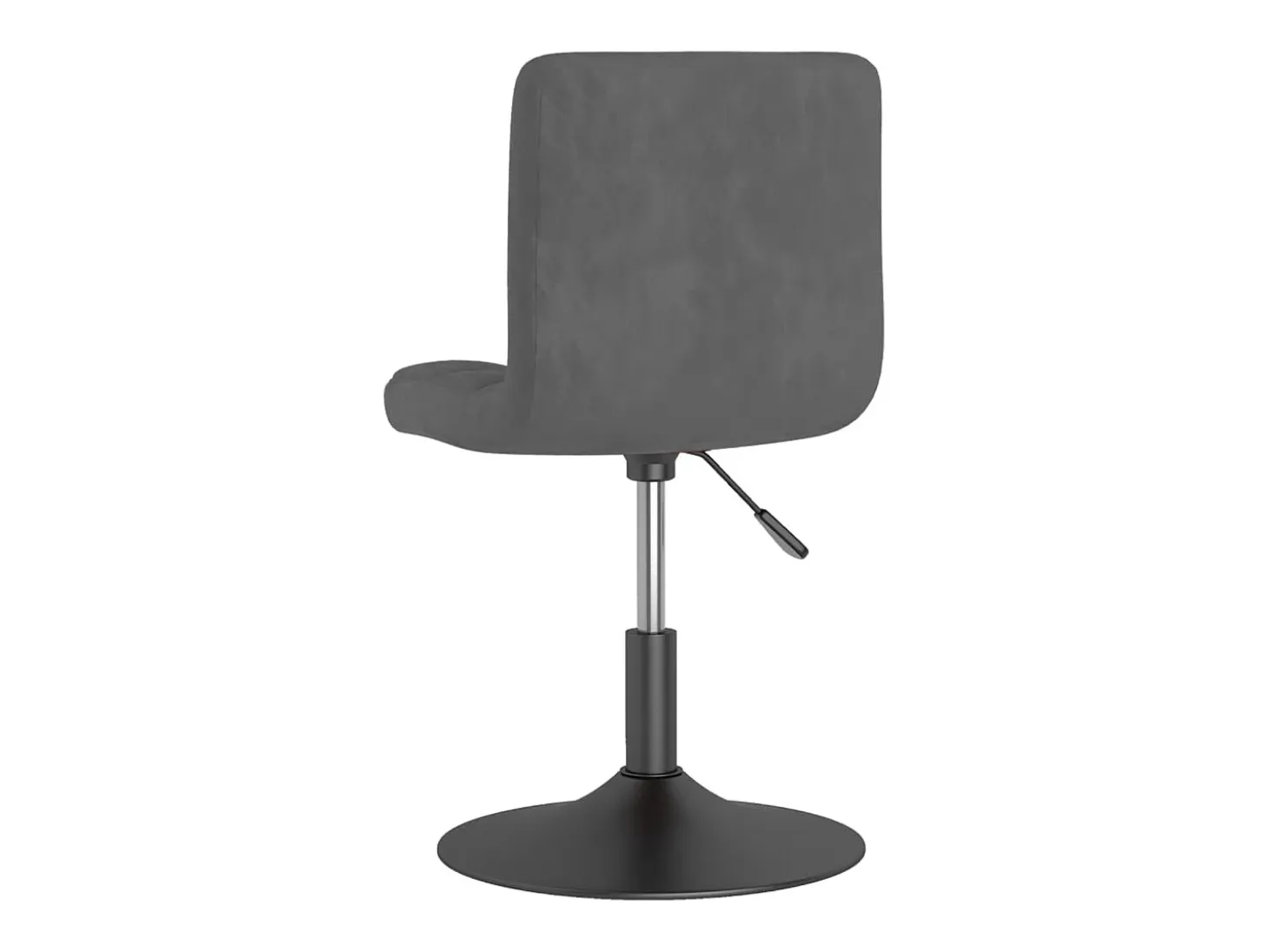 Sillas de comedor giratorias 2 unidades terciopelo gris oscuro