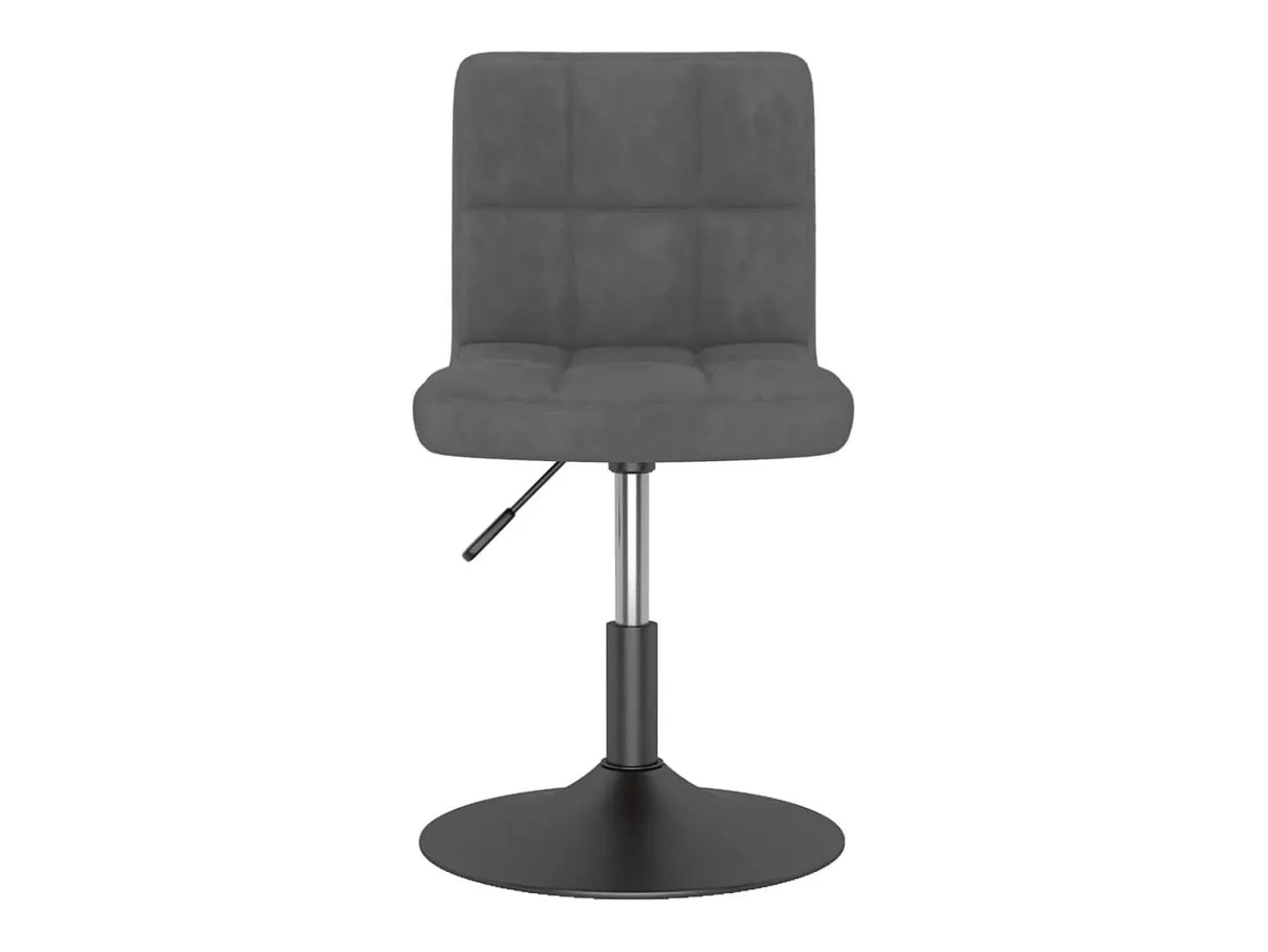 Sillas de comedor giratorias 2 unidades terciopelo gris oscuro