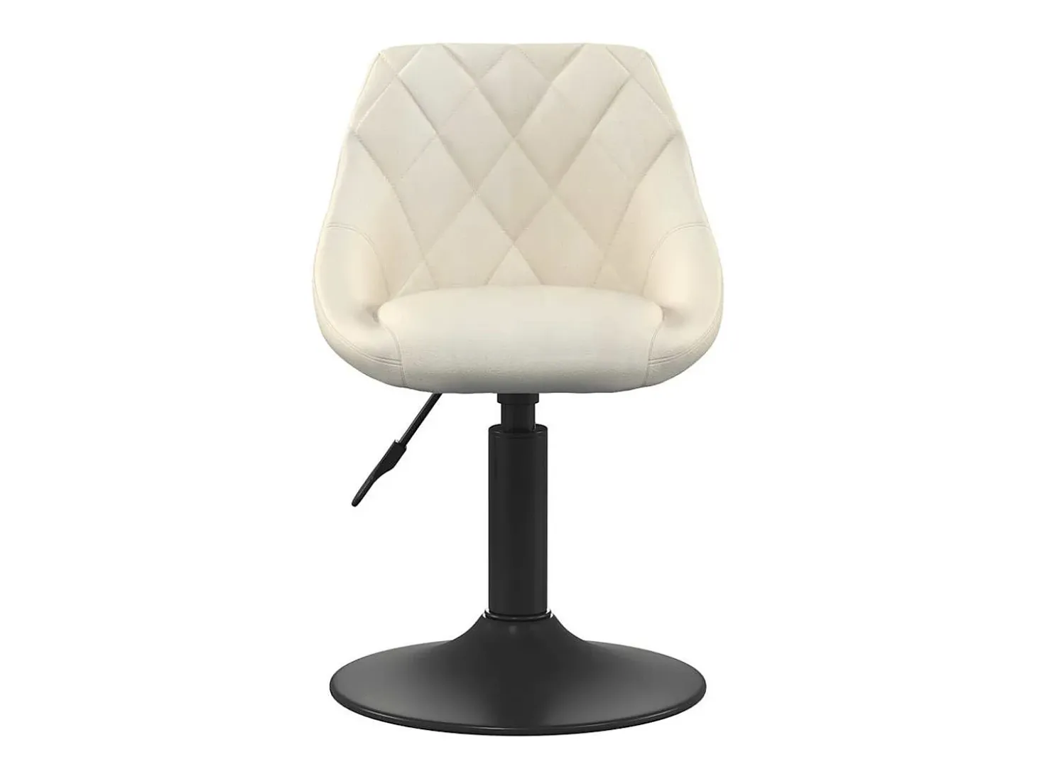 Sillas de comedor giratorias 2 unidades terciopelo crema